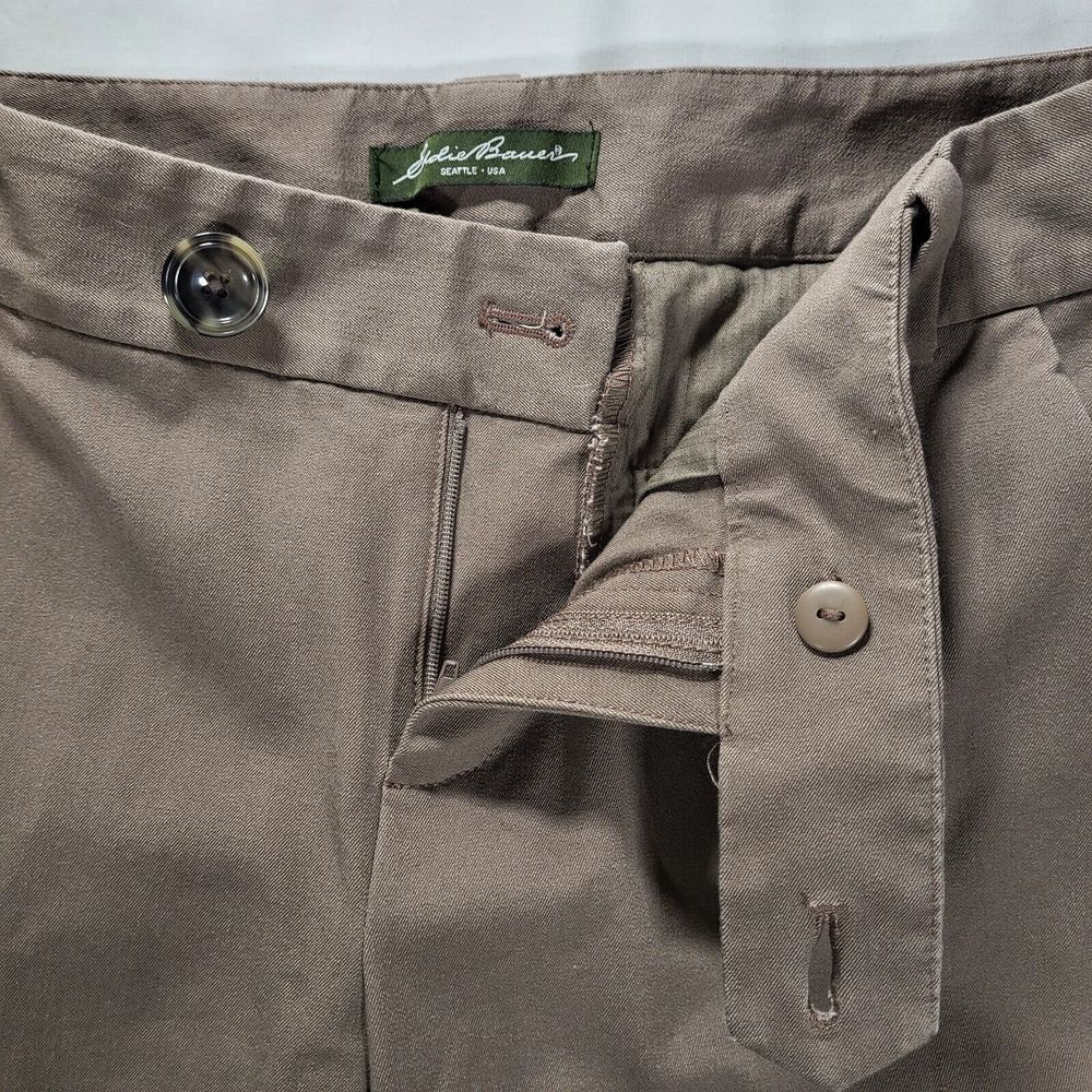 Eddie Bauer Women's‎ 6 (30x30) Brown Dress Pants Trousers Slacks